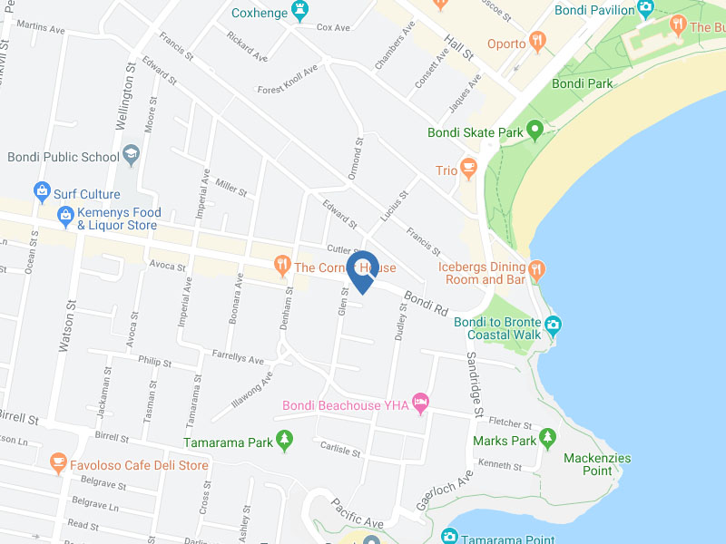 Home Buyers in Bondi Road, Bondi Beach, Sydney - Map