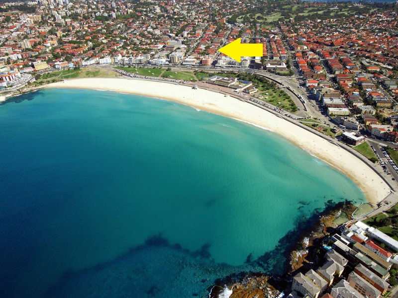 Buyers Agent Purchase in Curlewis St, Bondi Beach, Sydney - Aerial View