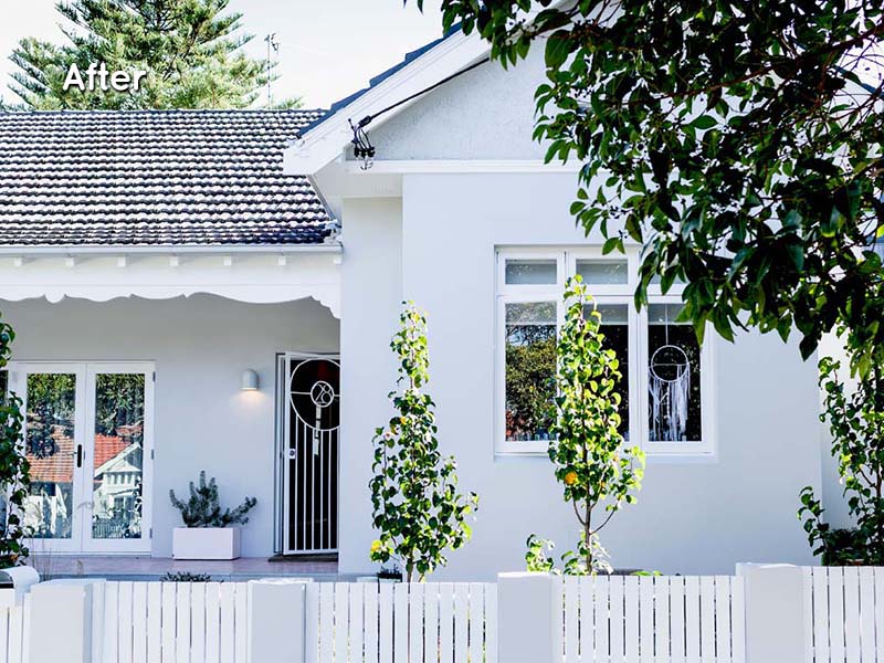 renovation by the park front after