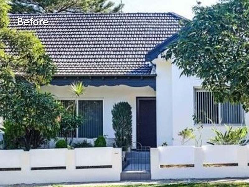 renovation by the park front before