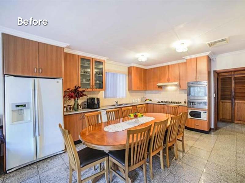 renovation by the park main kitchen before