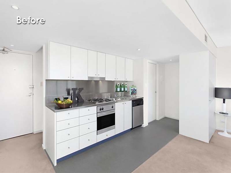 Converted Warehouse in Paddington, Sydney - Kitchen Before