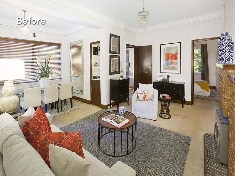 Renovation Purchase in Eastern Suburbs, Sydney - Living Room Before