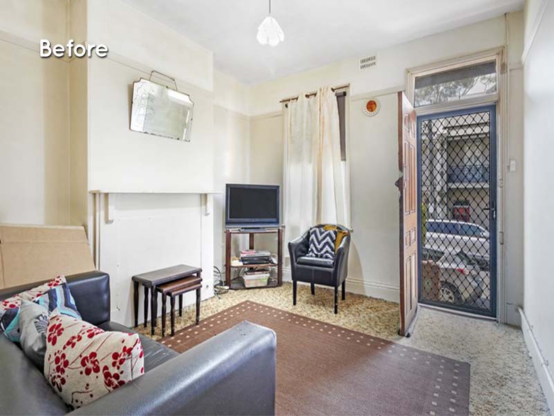 Renovation Purchase in Balmain, Inner West, Sydney - Living Room Before