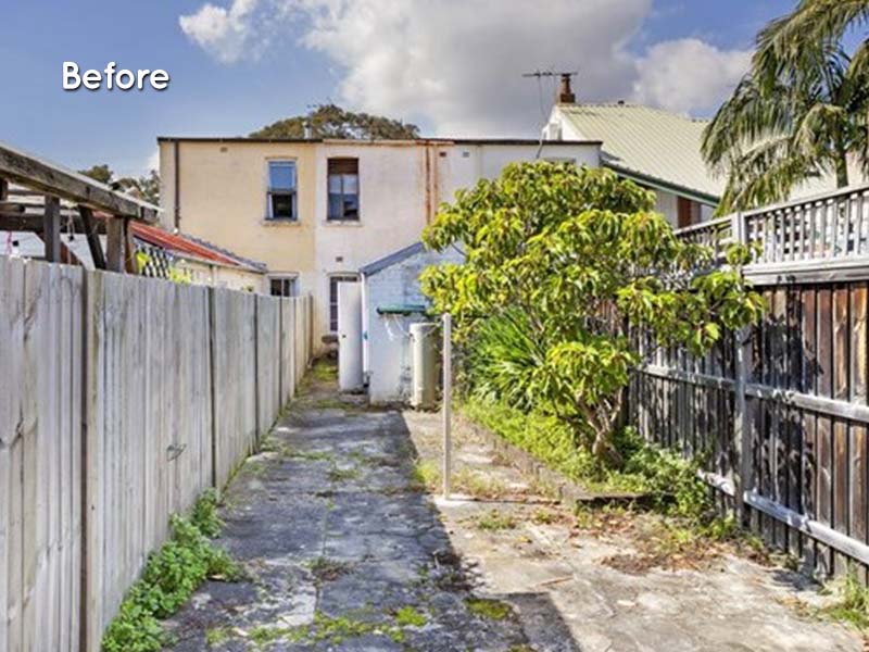 Renovation Purchase in Balmain, Inner West, Sydney - Backyard Before