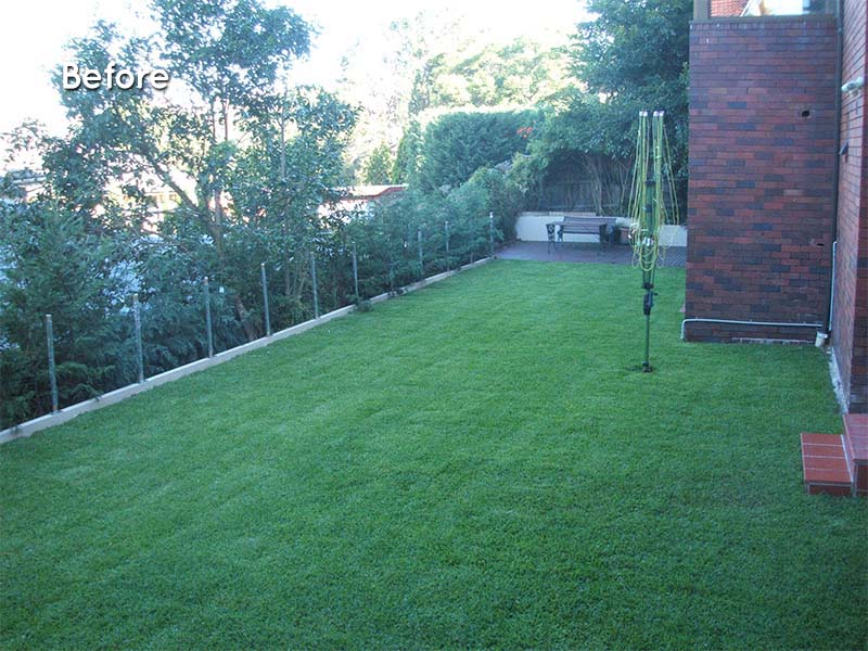 eastern suburbs home renovation backyard before