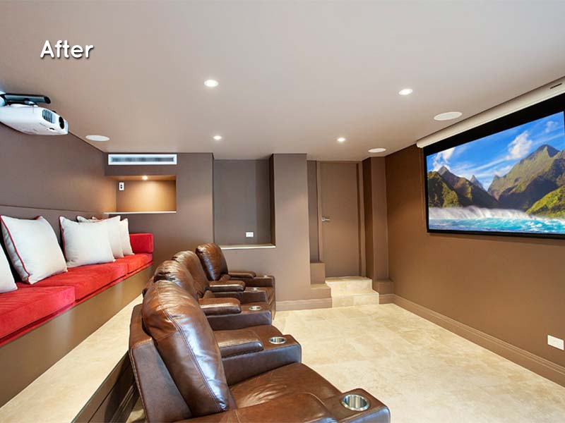 eastern suburbs home renovation cinema after