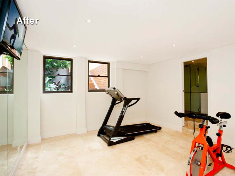 eastern suburbs home renovation gym after