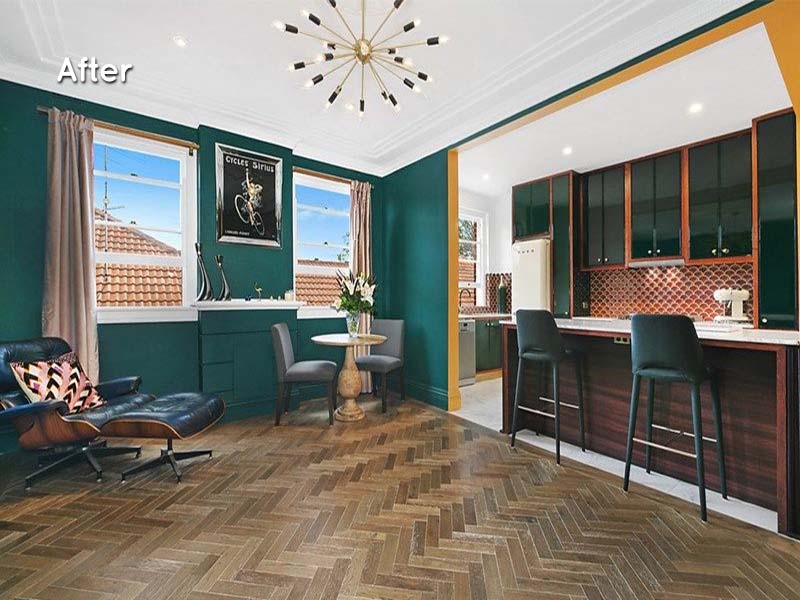 Renovation Purchase in Rose Bay, Sydney - Living Room After