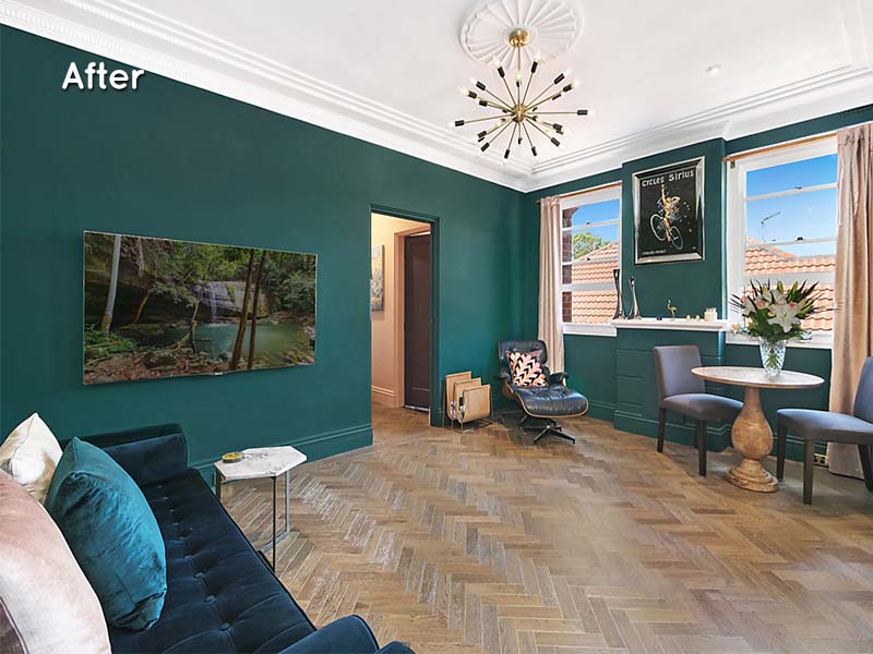 Renovation Purchase in Rose Bay, Sydney - Living Room