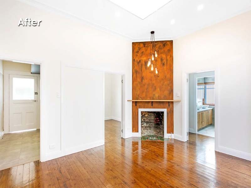 Half-Finished Renovation Purchase in Balmain, Sydney - Living Room After