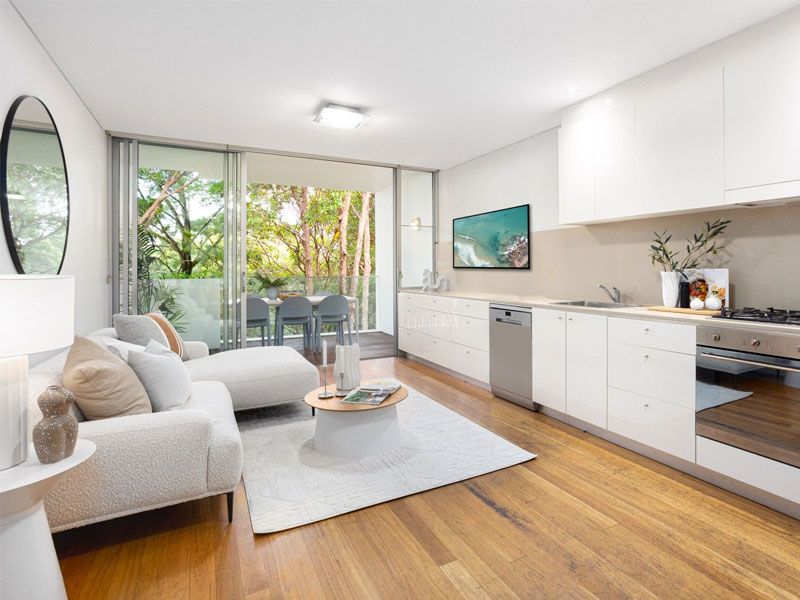 Buyers Agent Purchase – Apartment in Francis St, Bondi Beach, Sydney - Living Room