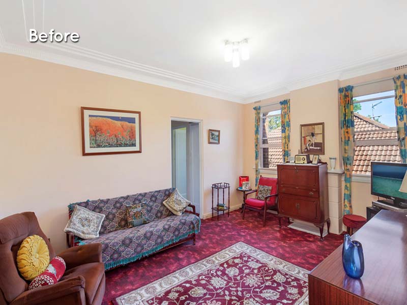 Renovation Purchase in Rose Bay, Sydney - Living Room