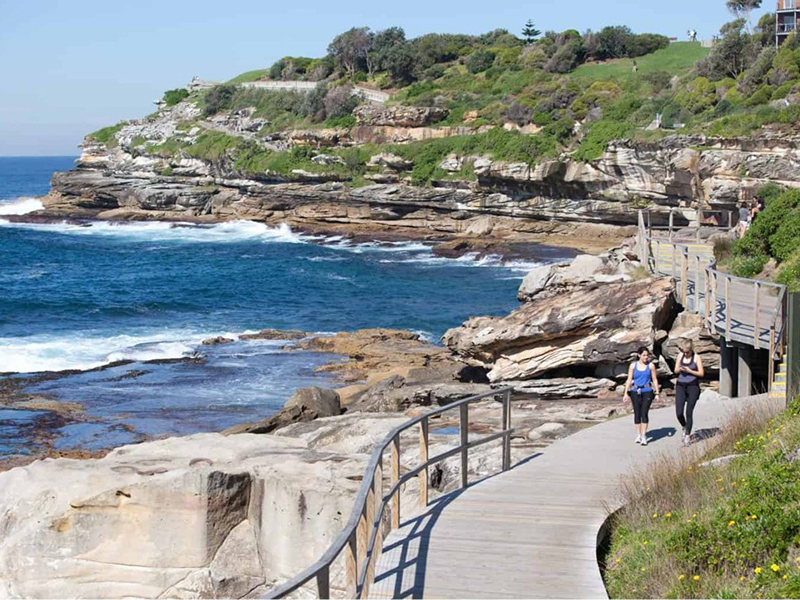 Beachfront coastline near a Coogee Beaches property purchased by a buyer through a buyers agent