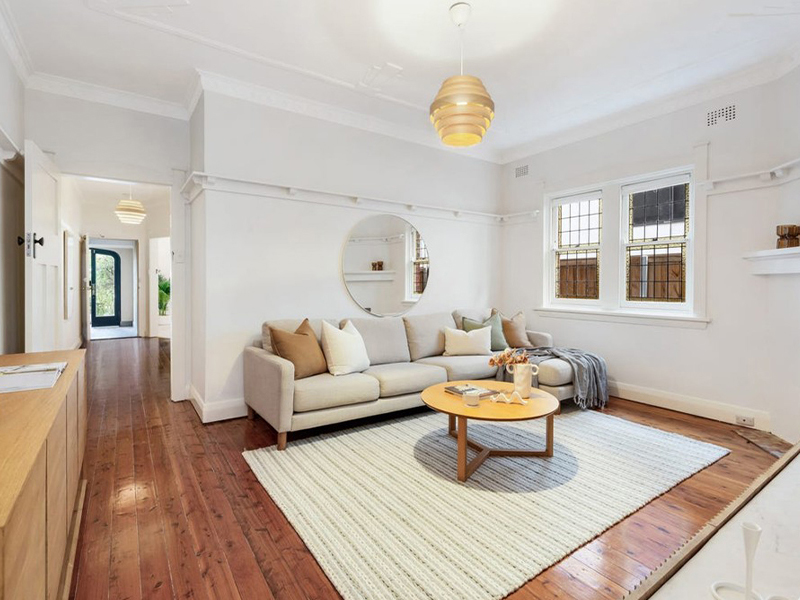 Living room interior side 2 of a Coogee Beaches property purchased by a buyer through a buyers agent