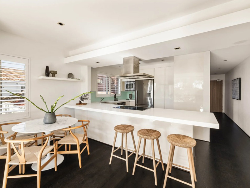 Kitchen area of a Francis St property in Bondi Beach purchased by a buyer through a buyers agent