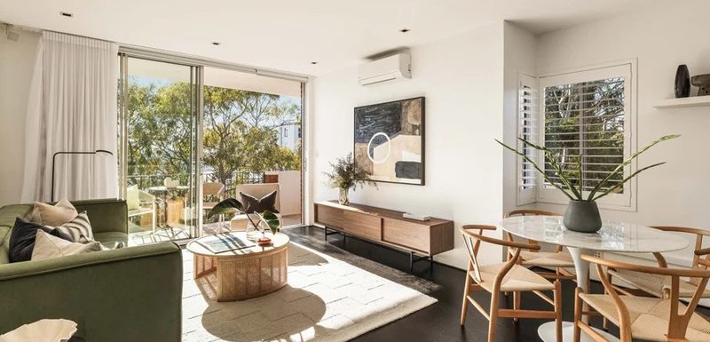 Living room of a Francis St property in Bondi Beach purchased by a buyer through a buyers agent